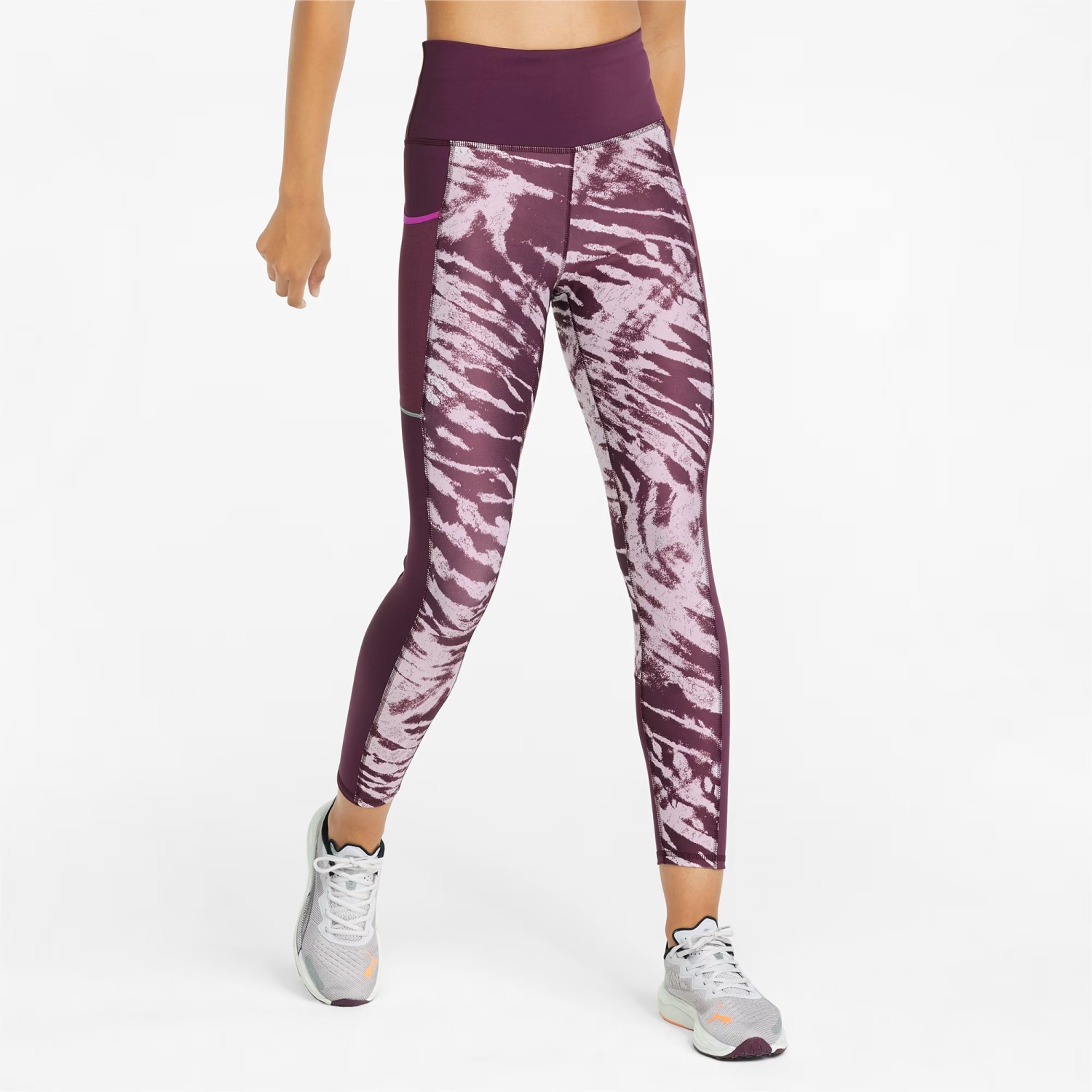 Puma Graphic Running Γυναικείο Cropped Κολάν Ψηλόμεσο