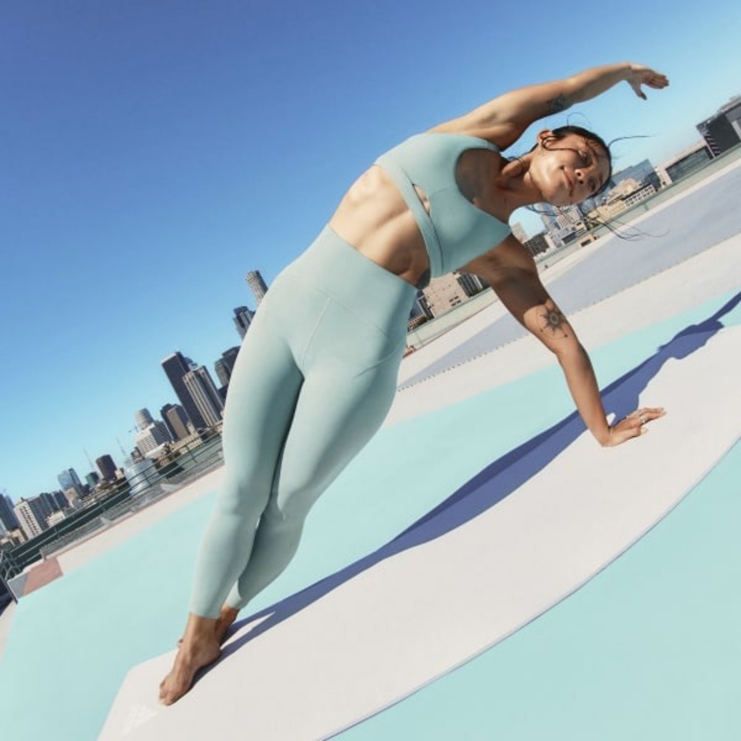 Adidas Yoga Studio Luxe Yoga Γυναικείο Cropped Κολάν Ψηλόμεσο