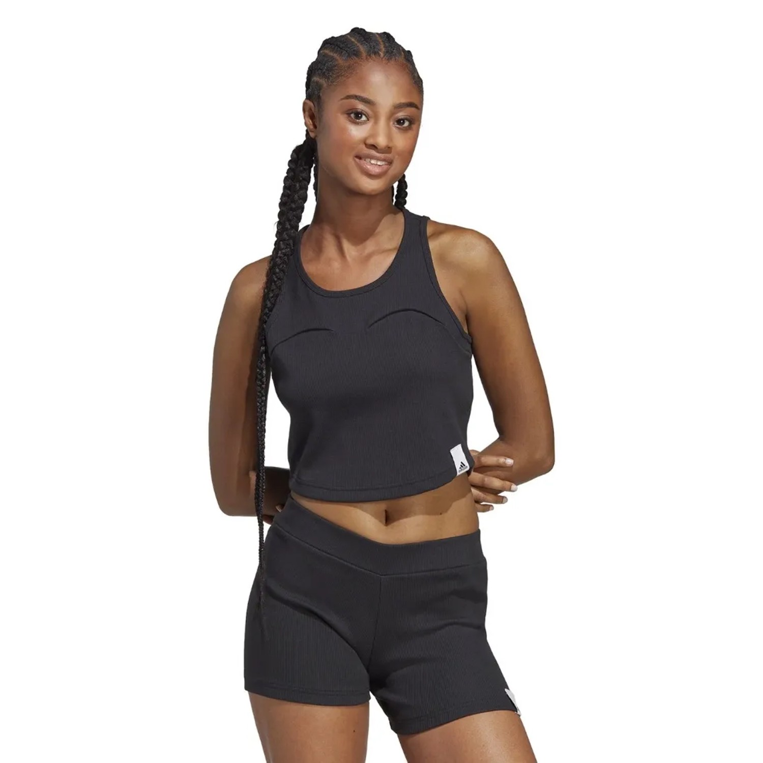Adidas Performance Lounge Γυναικείο Αθλητικό Crop Top Αμάνικο