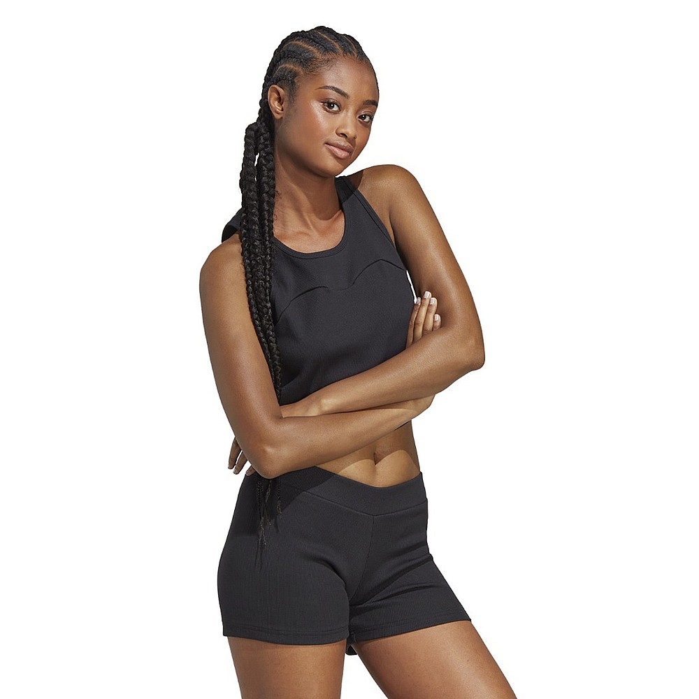 Adidas Performance Lounge Γυναικείο Αθλητικό Crop Top Αμάνικο