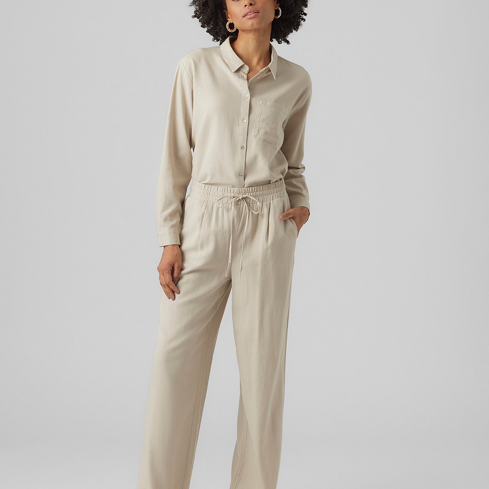 Vero Moda Παντελόνι Μεσαίας Μέσης