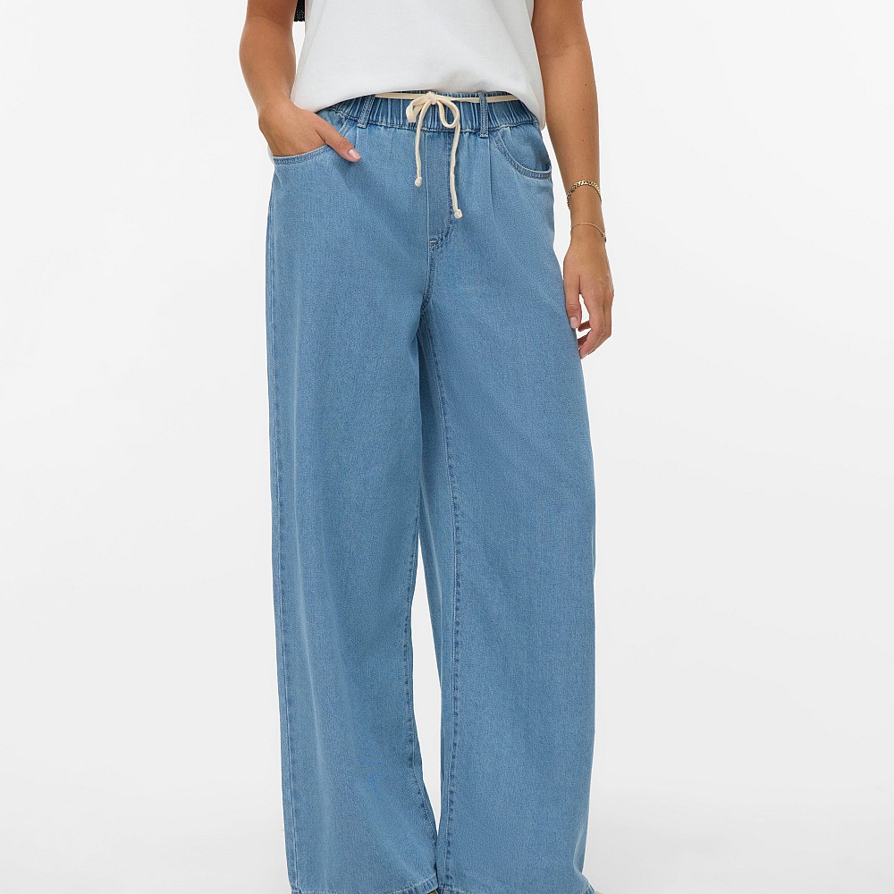 Vero Moda Τζιν Φαρδύ Πόδι Μεσαίας Μέσης