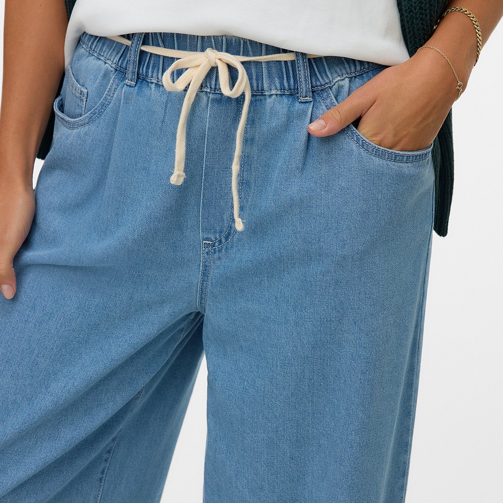 Vero Moda Τζιν Φαρδύ Πόδι Μεσαίας Μέσης