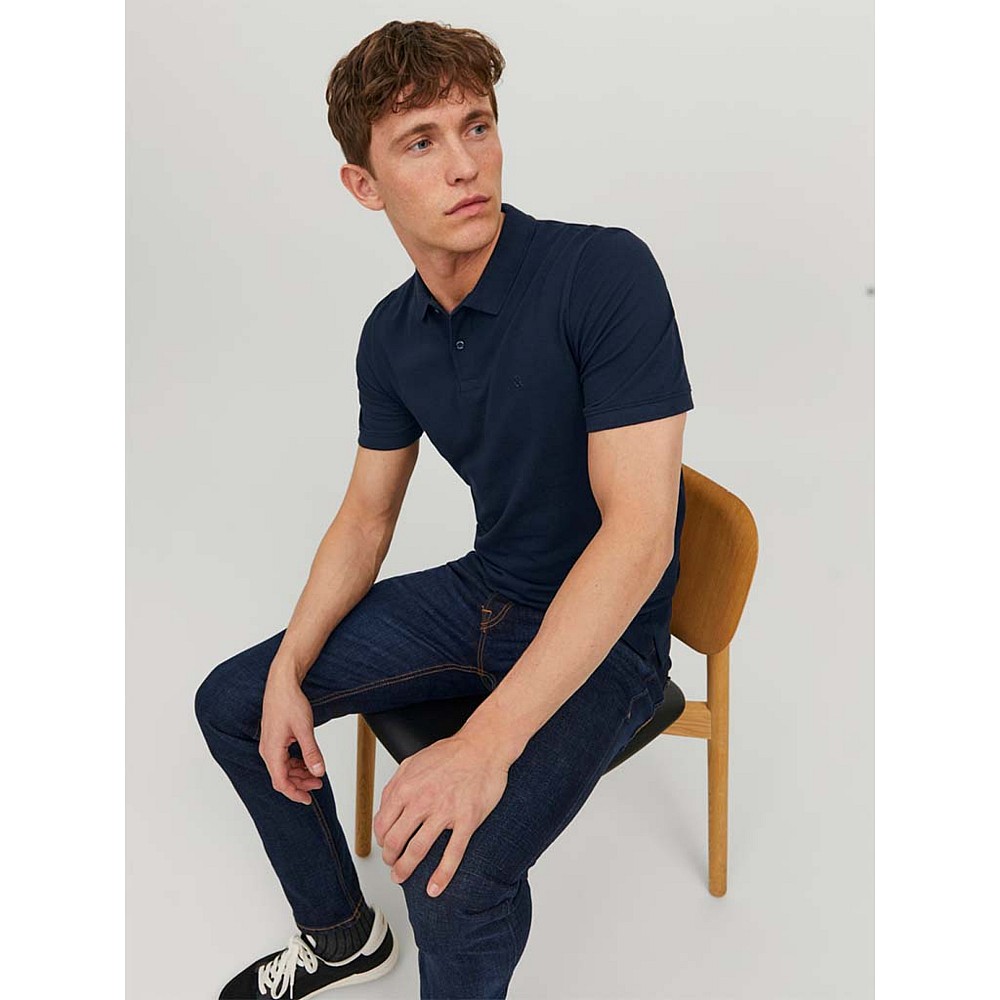 Jack Jones Ανδρική Μπλούζα Polo Κοντομάνικη
