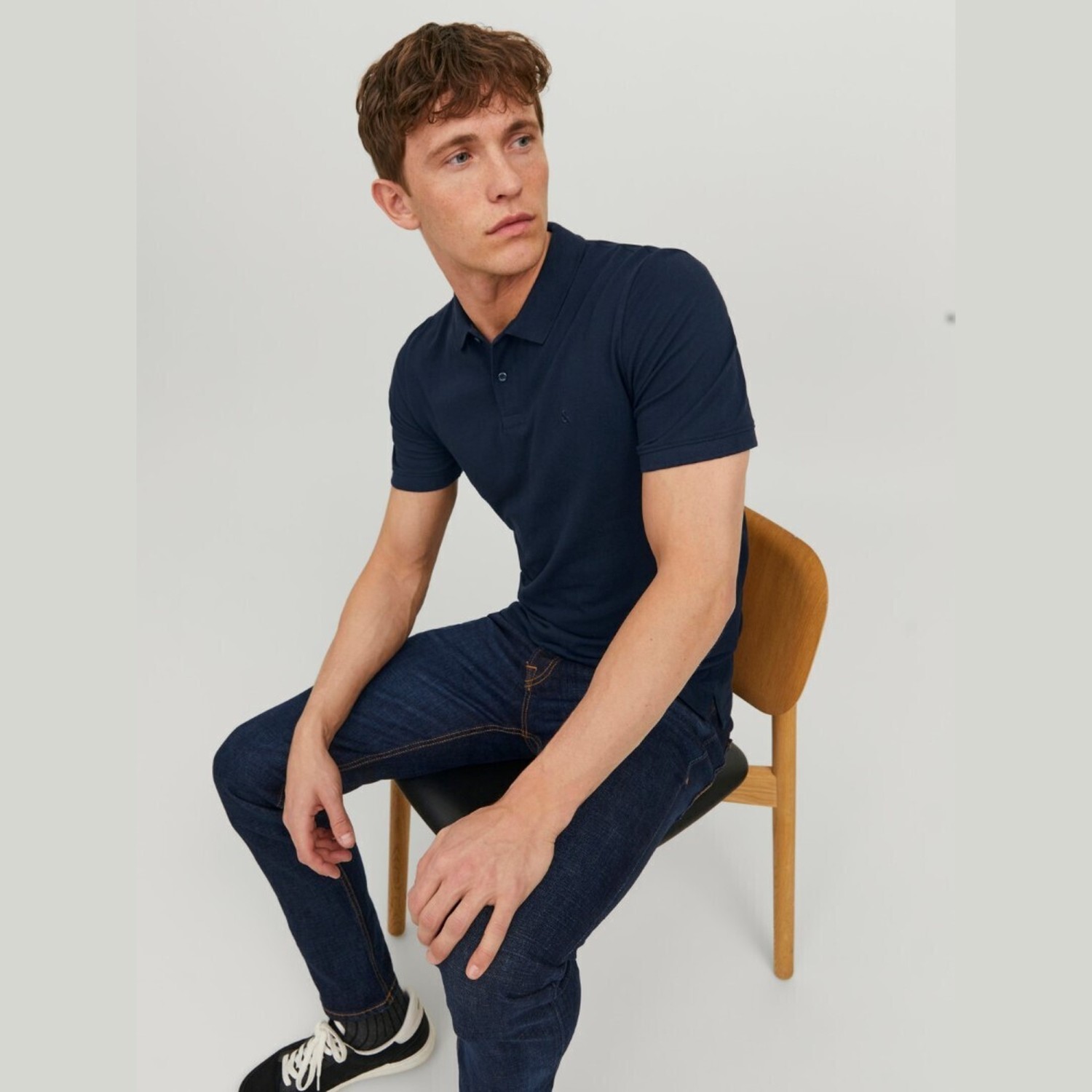 Jack Jones Ανδρική Μπλούζα Polo Κοντομάνικη