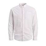 Jack & Jones Μακρυμάνικo Βαμβακερό Πουκάμισο σε Στενή Γραμμή
