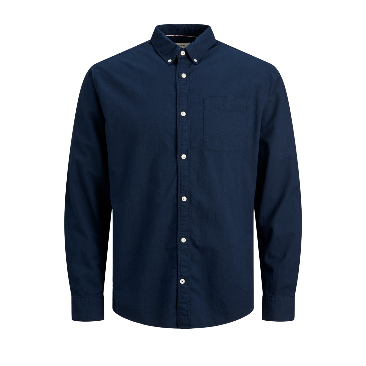 Jack & Jones Μακρυμάνικo Βαμβακερό Πουκάμισο σε Στενή Γραμμή