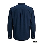 Jack & Jones Μακρυμάνικo Βαμβακερό Πουκάμισο σε Στενή Γραμμή