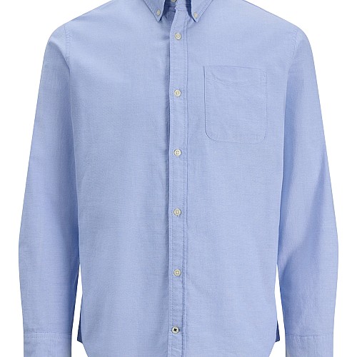 Jack & Jones Μακρυμάνικo Βαμβακερό Πουκάμισο σε Στενή Γραμμή
