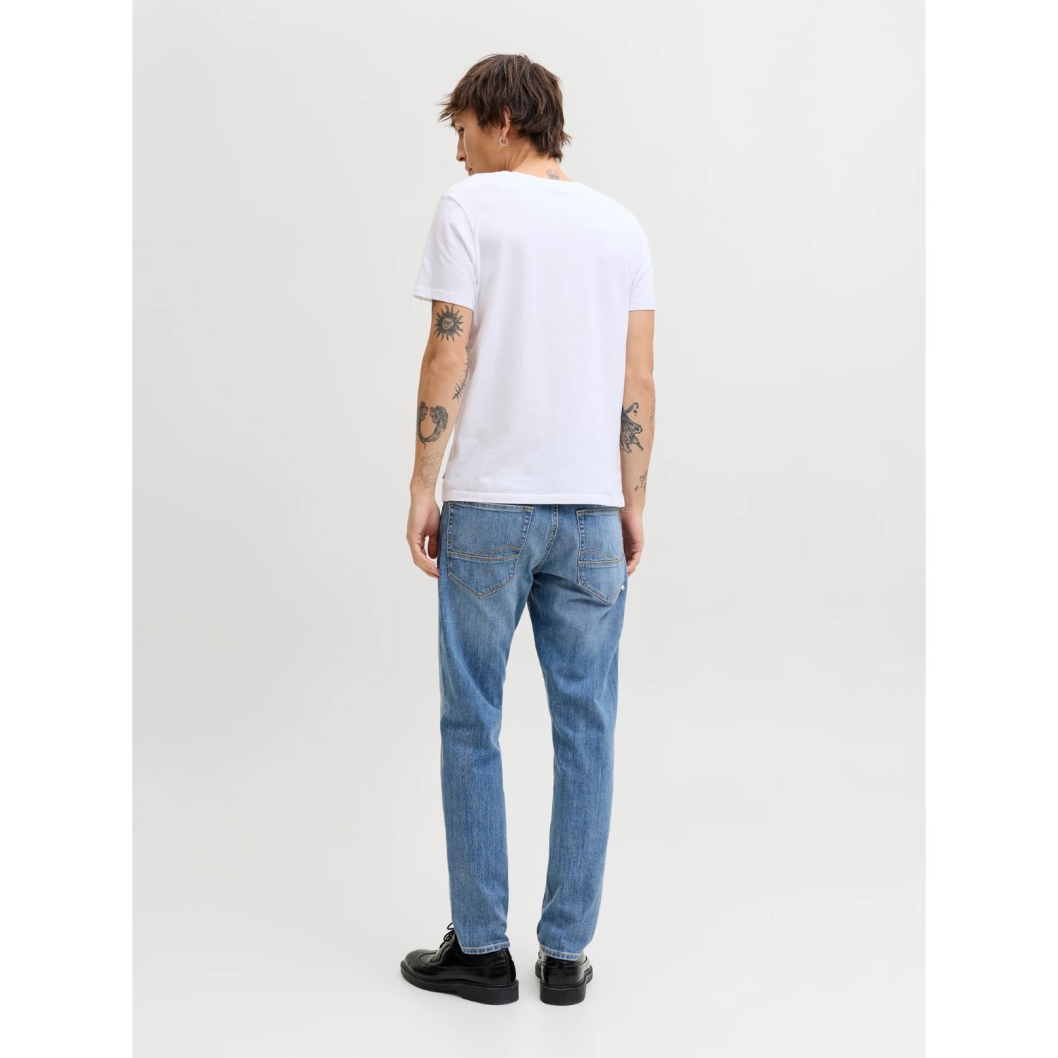 Jack & JonesΑνδρικό Παντελόνι Τζιν Ελαστικό με Regular Tapered Εφαρμογή