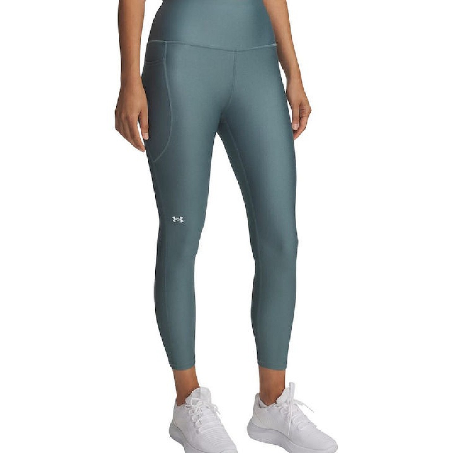 Under Armour Heat Gear 7/8 Training Γυναικείο Cropped Κολάν Γυαλιστερό & Ψηλόμεσο