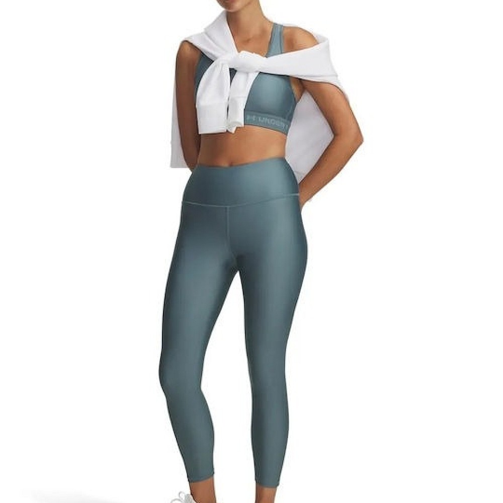 Under Armour Heat Gear 7/8 Training Γυναικείο Cropped Κολάν Γυαλιστερό & Ψηλόμεσο