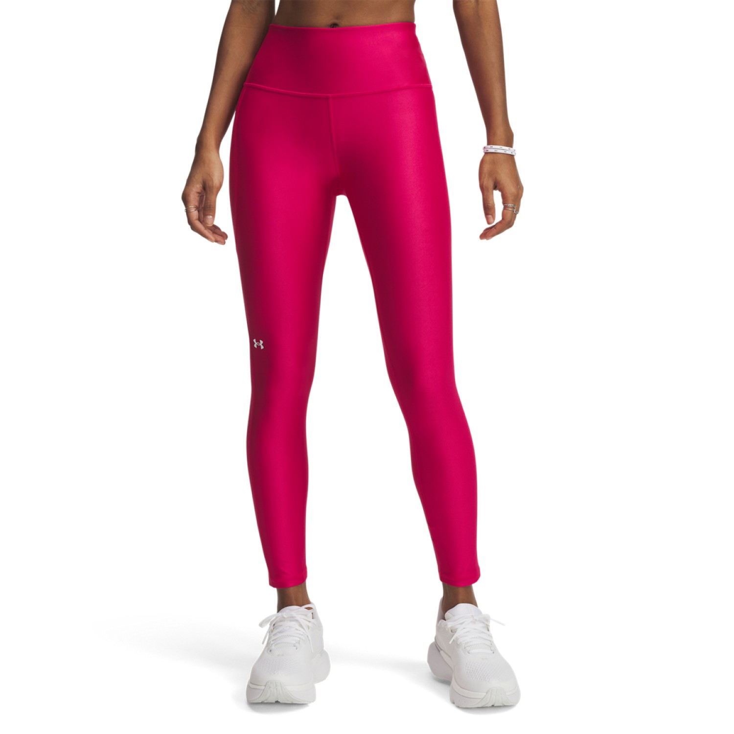 Under Armour Heat Gear 7/8 Training Γυναικείο Cropped Κολάν Γυαλιστερό & Ψηλόμεσο