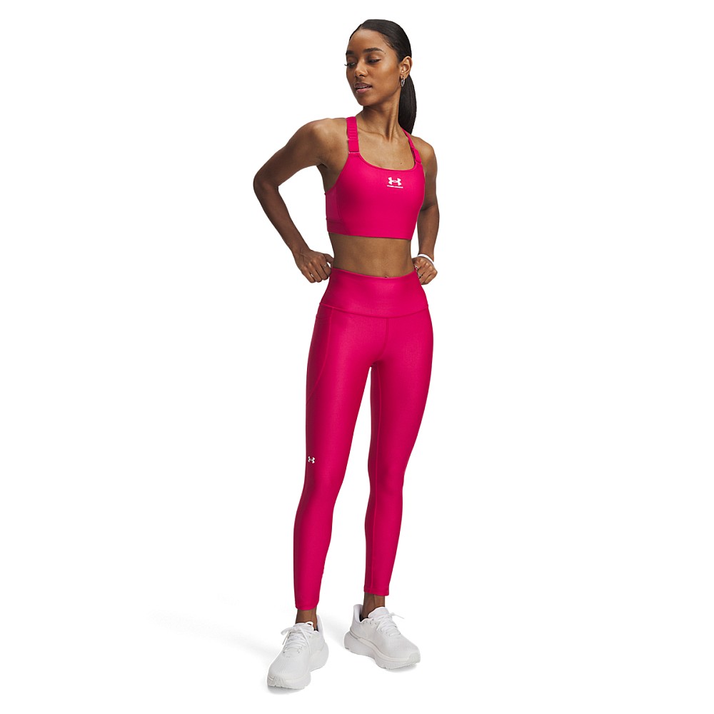 Under Armour Heat Gear 7/8 Training Γυναικείο Cropped Κολάν Γυαλιστερό & Ψηλόμεσο