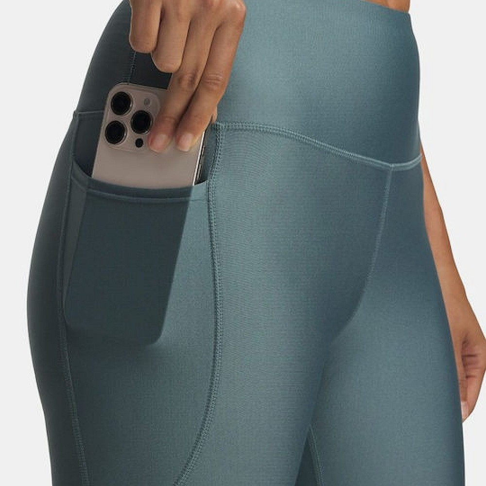 Under Armour Heat Gear 7/8 Training Γυναικείο Cropped Κολάν Γυαλιστερό & Ψηλόμεσο