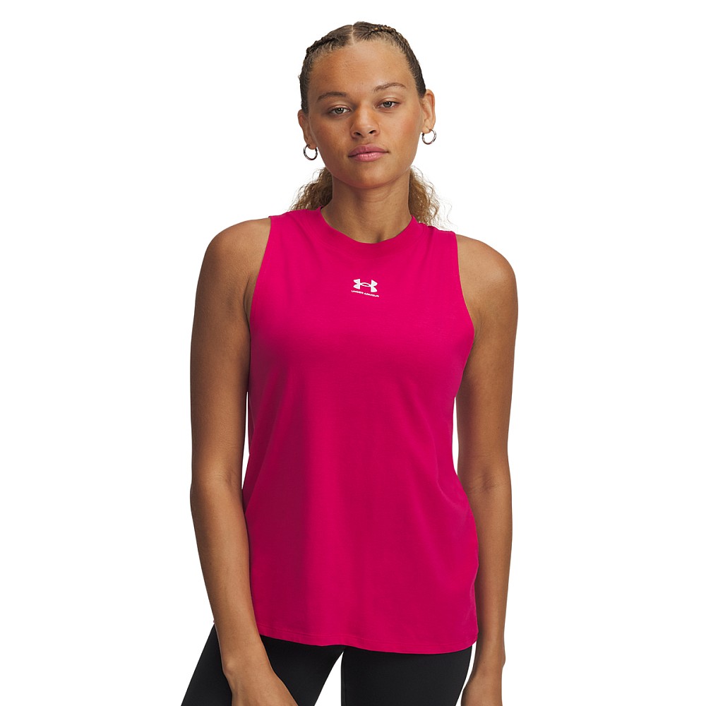 Under Armour Rival Muscle Καλοκαιρινή Γυναικεία Βαμβακερή Μπλούζα Αμάνικη