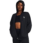 Under Armour Rival Terry Μακριά Γυναικεία Ζακέτα Φούτερ με Κουκούλα