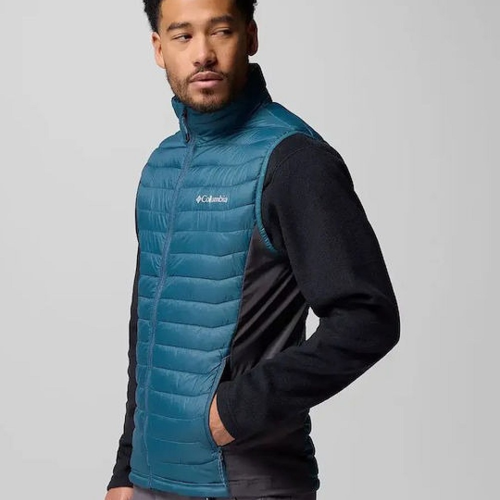 Columbia Pass Hybrid Αμάνικο Μπουφάν Everblue/shark 2126111-429
