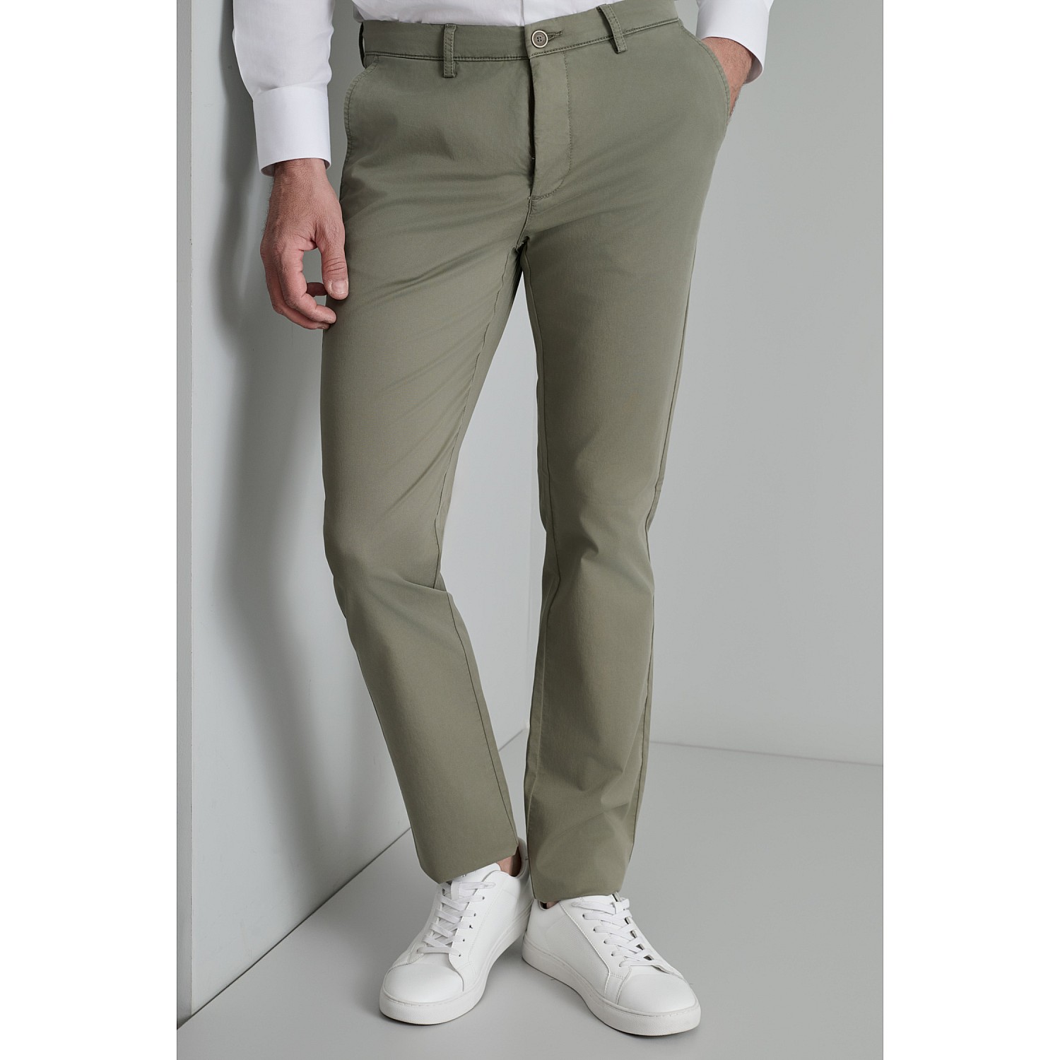 Navy & Green Ανδρικό Chino Παντελόνι