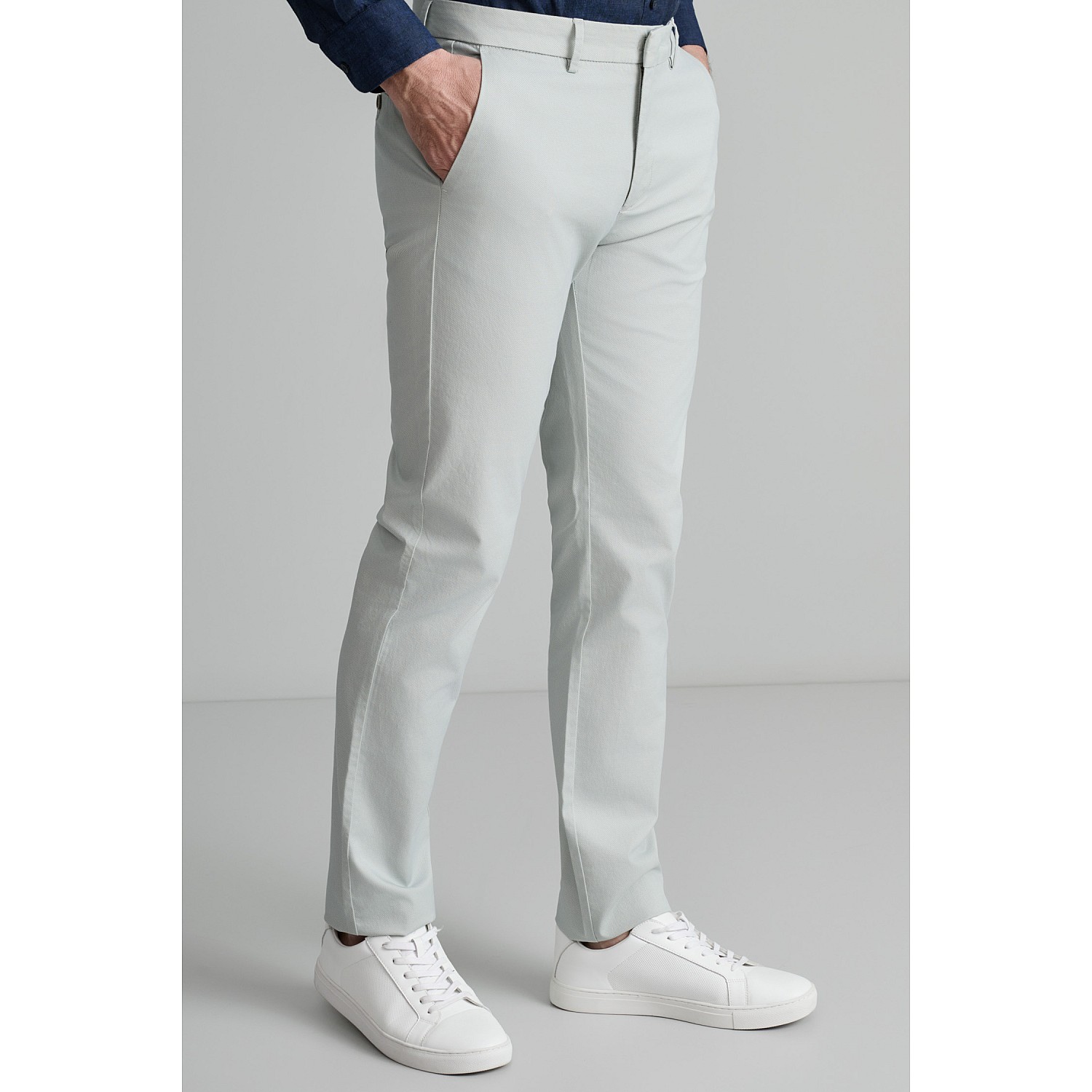 Navy & Green Ανδρικό Chino Παντελόνι