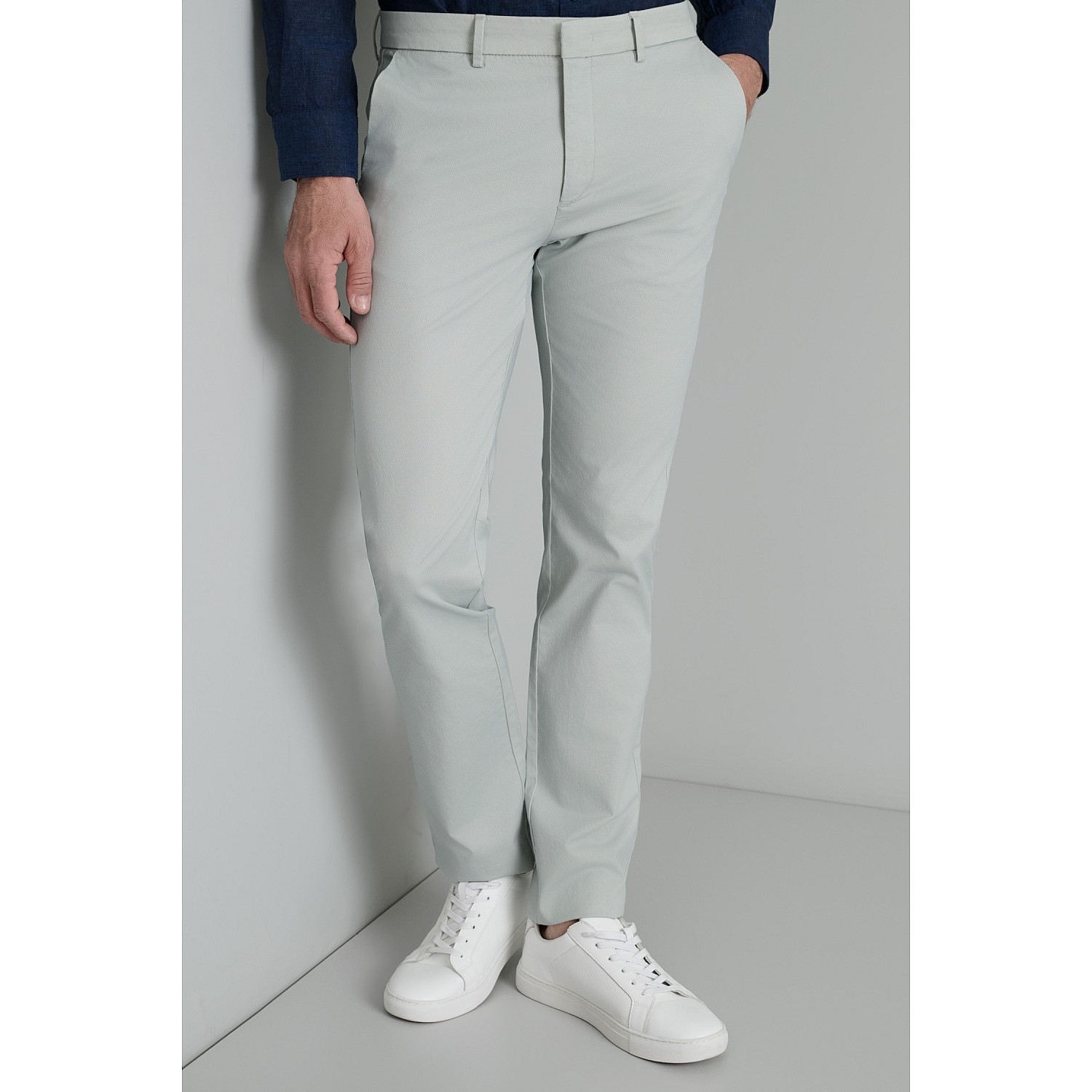 Navy & Green Ανδρικό Chino Παντελόνι