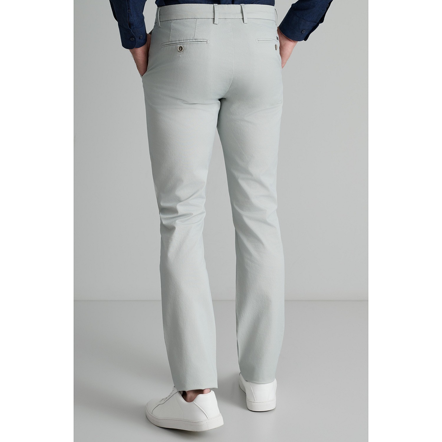 Navy & Green Ανδρικό Chino Παντελόνι