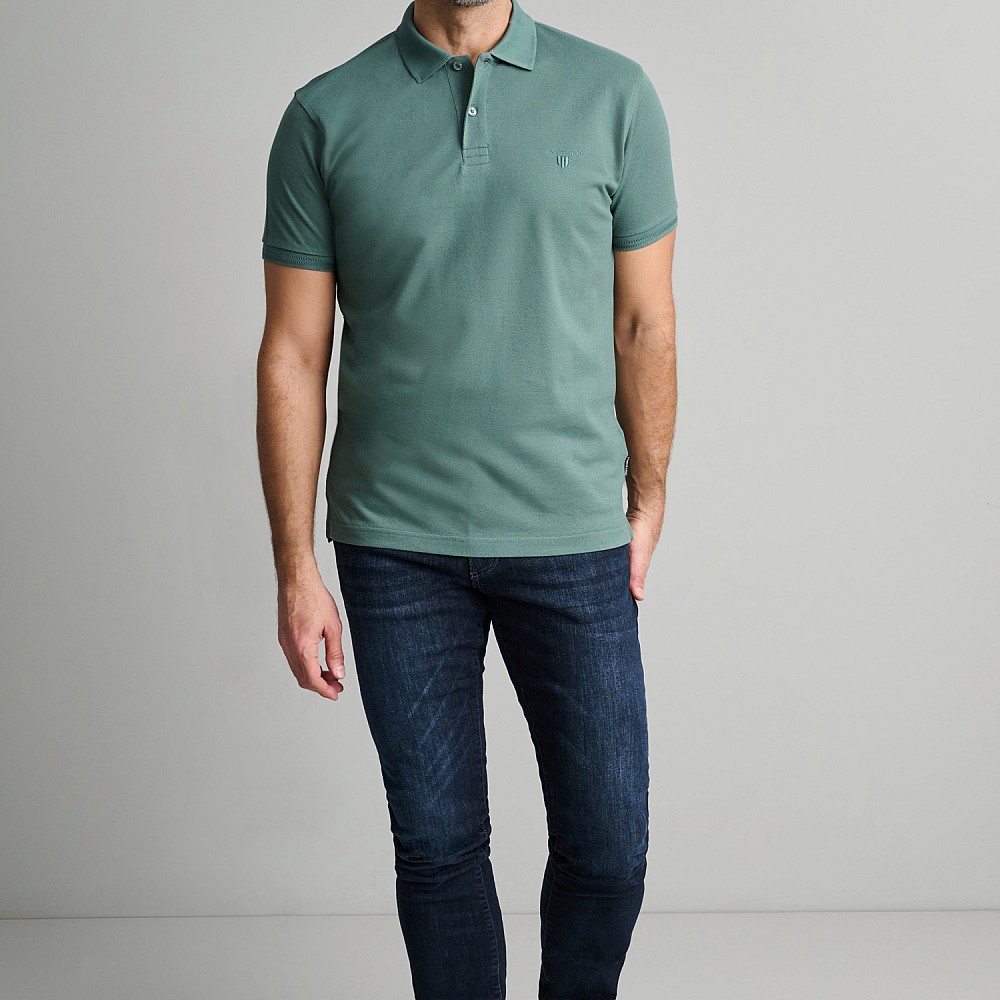 Navy & Green Ανδρικό Jean Παντελόνι Low Waist