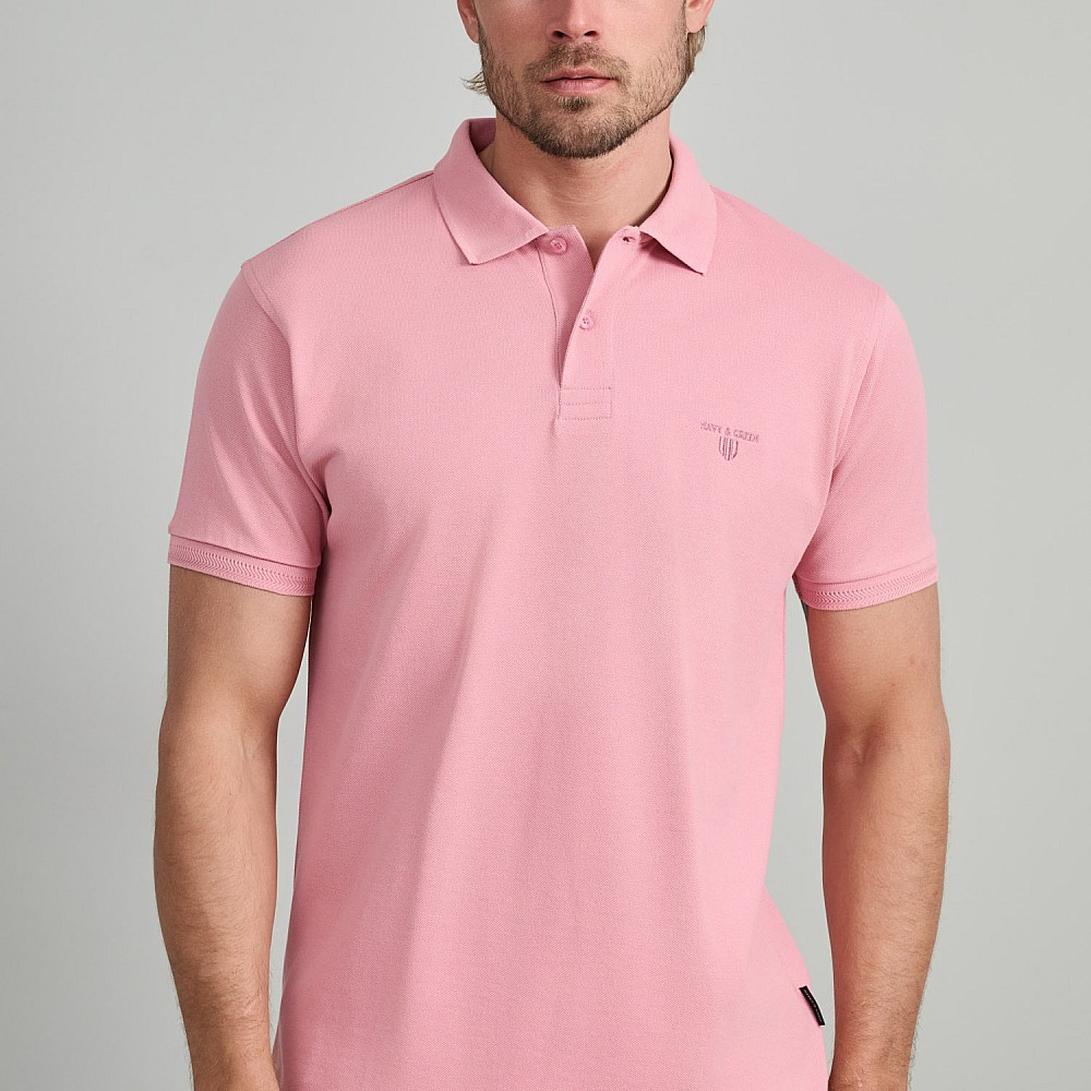 Navy & Green Ανδρική Μπλούζα Polo 100% Βαμβάκι
