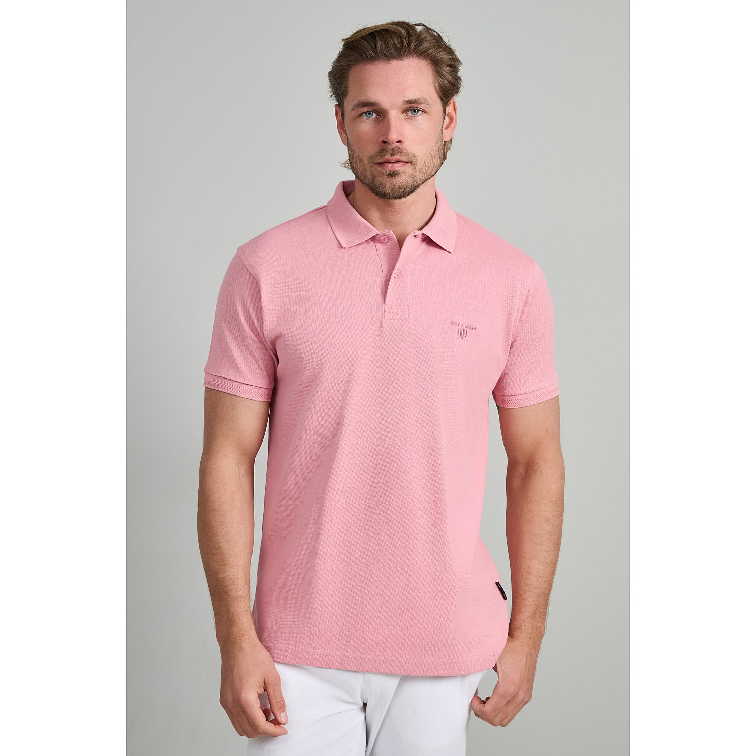 Navy & Green Ανδρική Μπλούζα Polo 100% Βαμβάκι