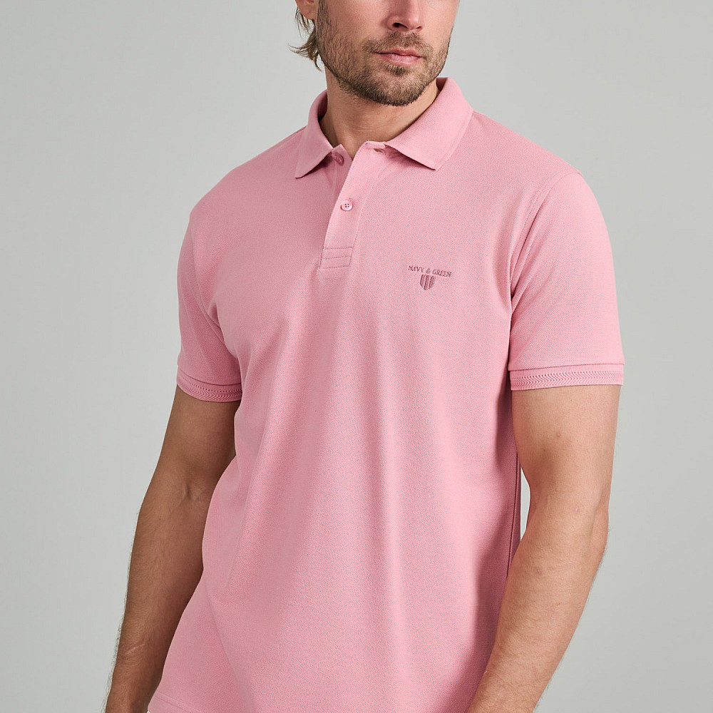 Navy & Green Ανδρική Μπλούζα Polo 100% Βαμβάκι