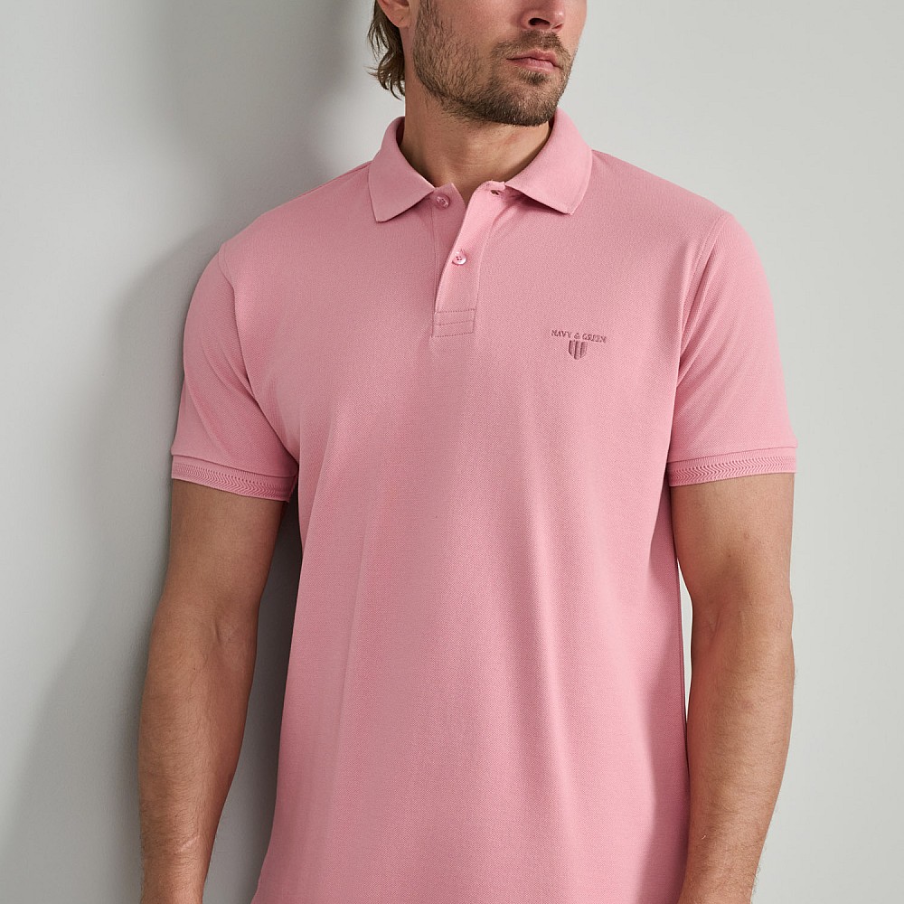 Navy & Green Ανδρική Μπλούζα Polo 100% Βαμβάκι