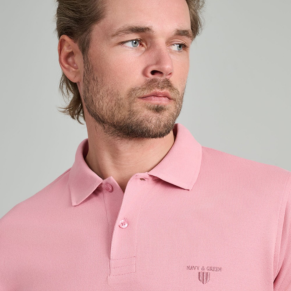 Navy & Green Ανδρική Μπλούζα Polo 100% Βαμβάκι