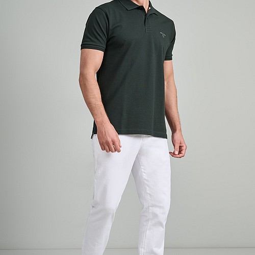 Navy & Green Ανδρική Μπλούζα Polo 100% Βαμβάκι