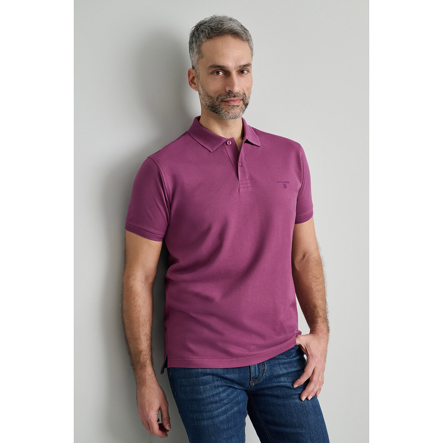 Navy & Green Ανδρική Μπλούζα Polo 100% Βαμβάκι