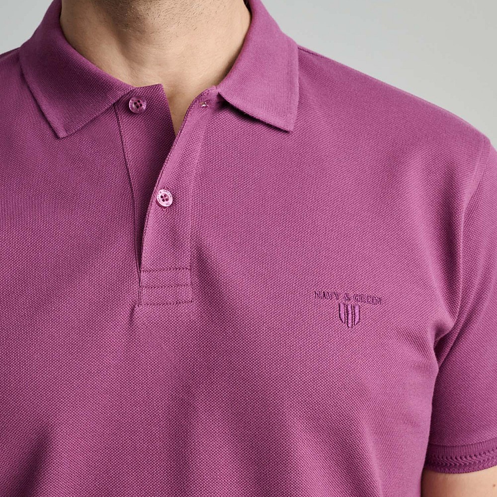 Navy & Green Ανδρική Μπλούζα Polo 100% Βαμβάκι