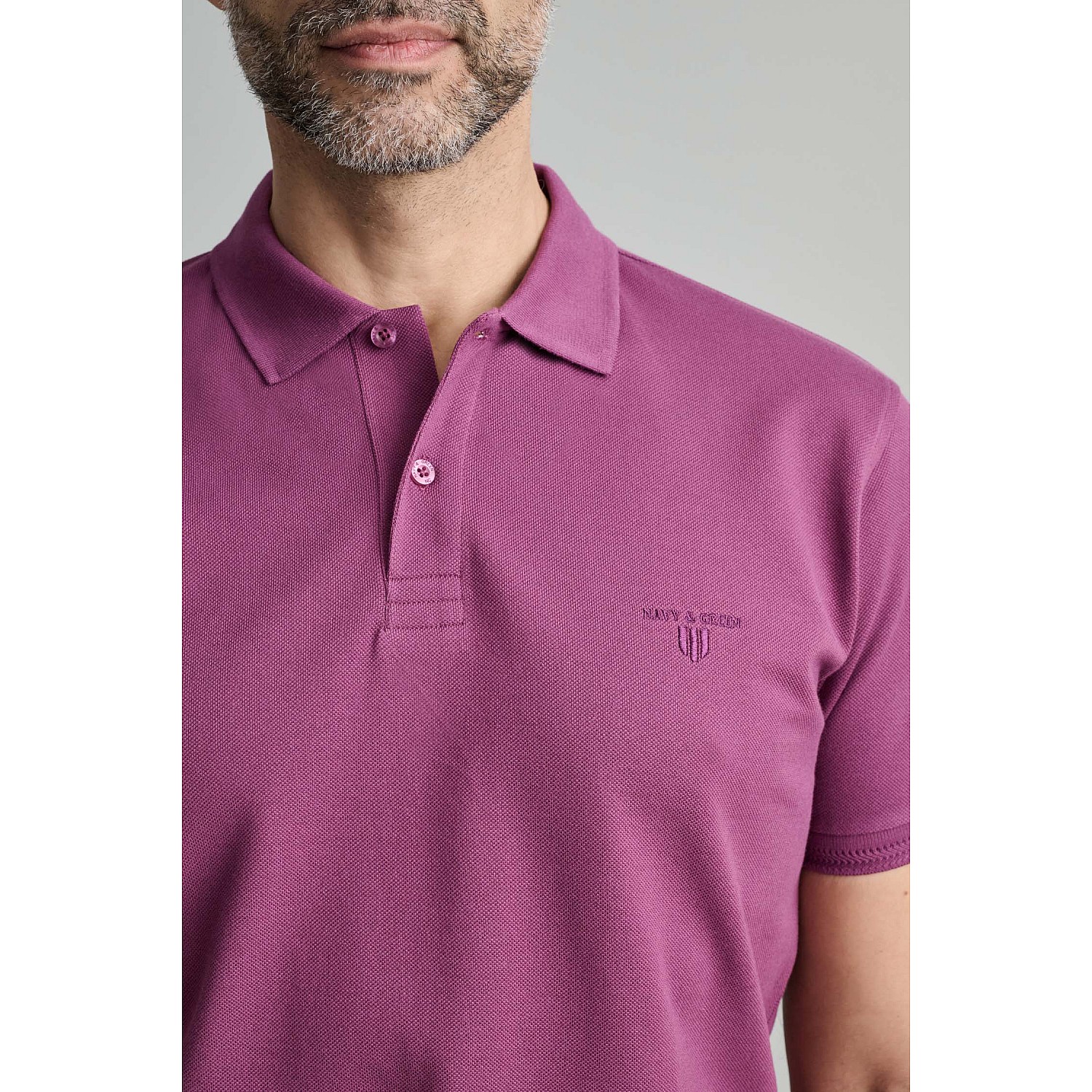 Navy & Green Ανδρική Μπλούζα Polo 100% Βαμβάκι