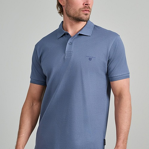 Navy & Green Ανδρική Μπλούζα Polo 100% Βαμβάκι
