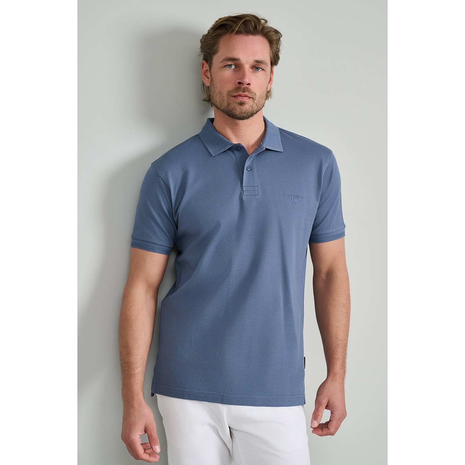 Navy & Green Ανδρική Μπλούζα Polo 100% Βαμβάκι