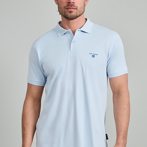 Navy & Green Ανδρική Μπλούζα Polo 100% Βαμβάκι