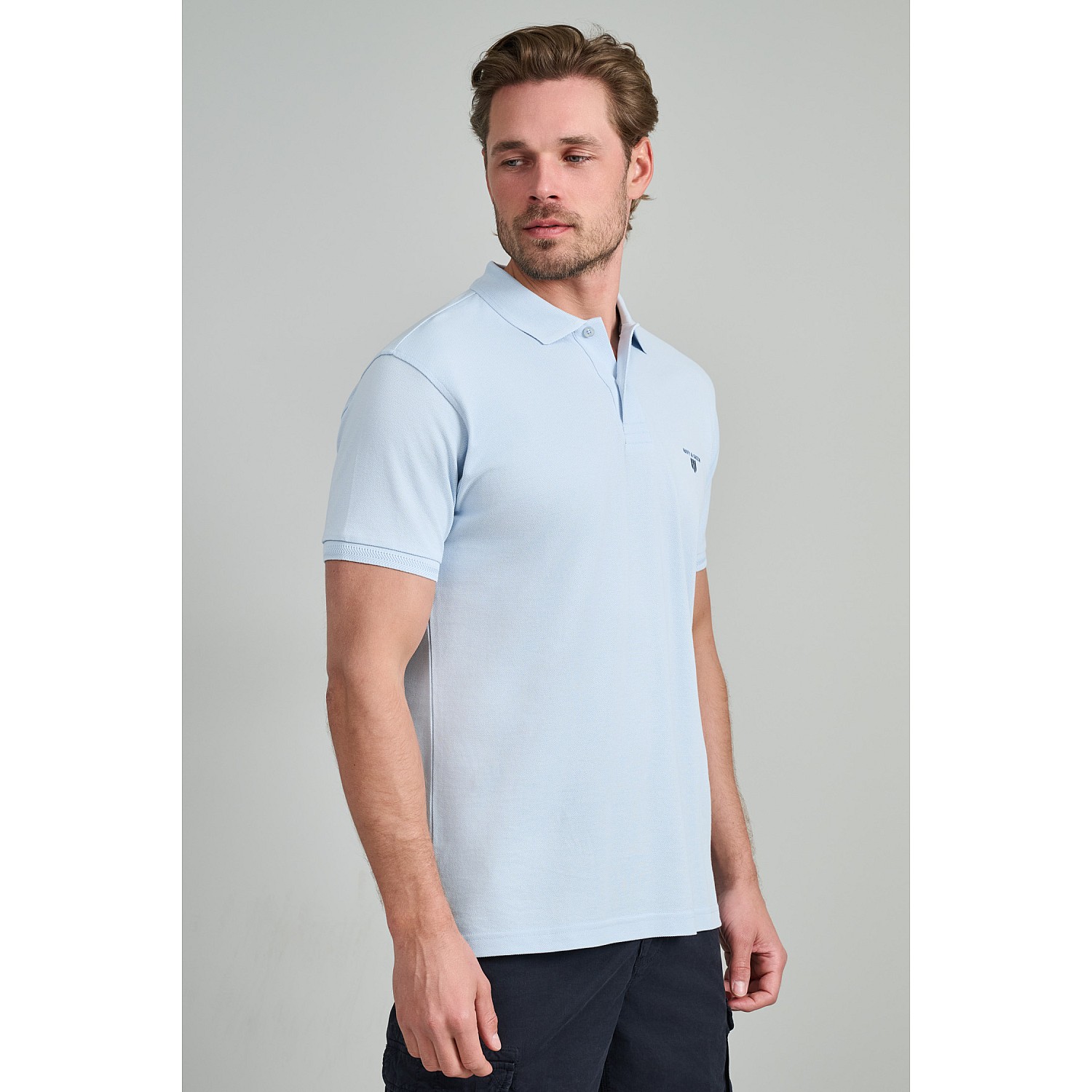 Navy & Green Ανδρική Μπλούζα Polo 100% Βαμβάκι