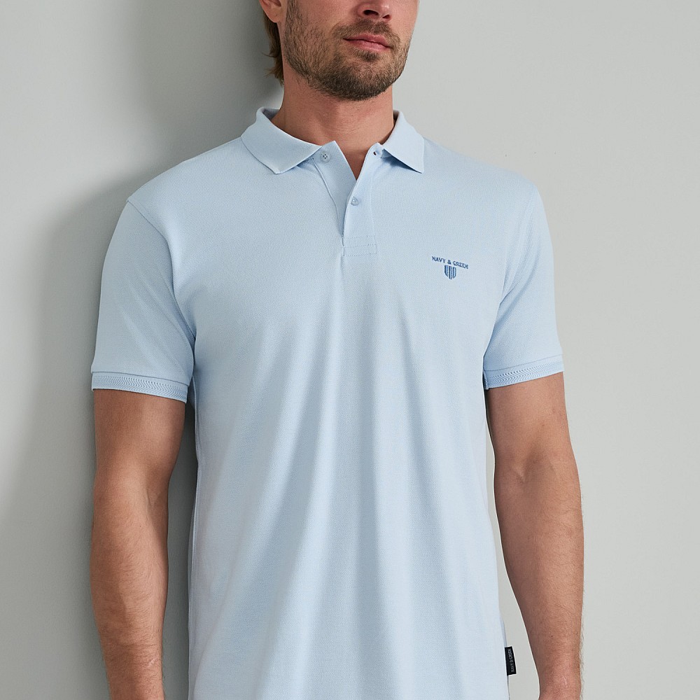 Navy & Green Ανδρική Μπλούζα Polo 100% Βαμβάκι