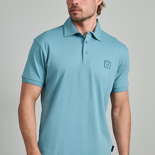 Navy & Green Ανδρική Μπλούζα Polo 100% Βαμβάκι