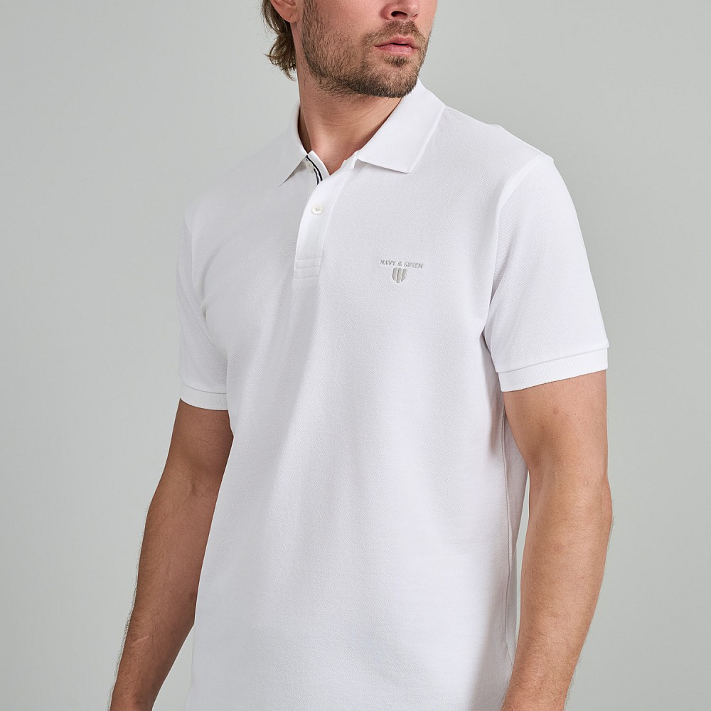 Navy & Green Ανδρική Μπλούζα Polo 100% Βαμβάκι