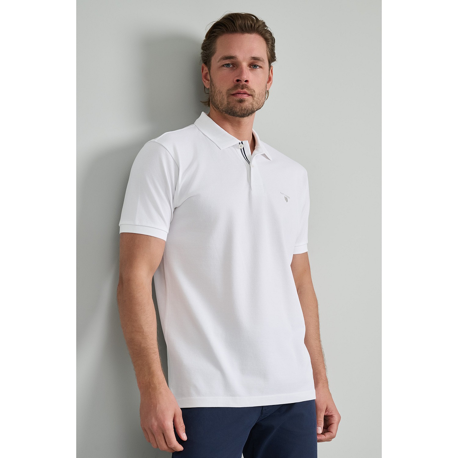 Navy & Green Ανδρική Μπλούζα Polo 100% Βαμβάκι