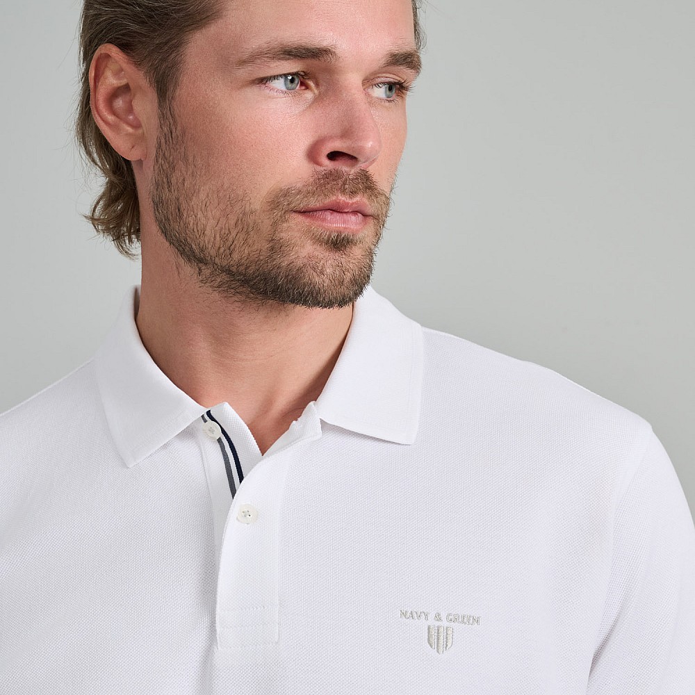 Navy & Green Ανδρική Μπλούζα Polo 100% Βαμβάκι