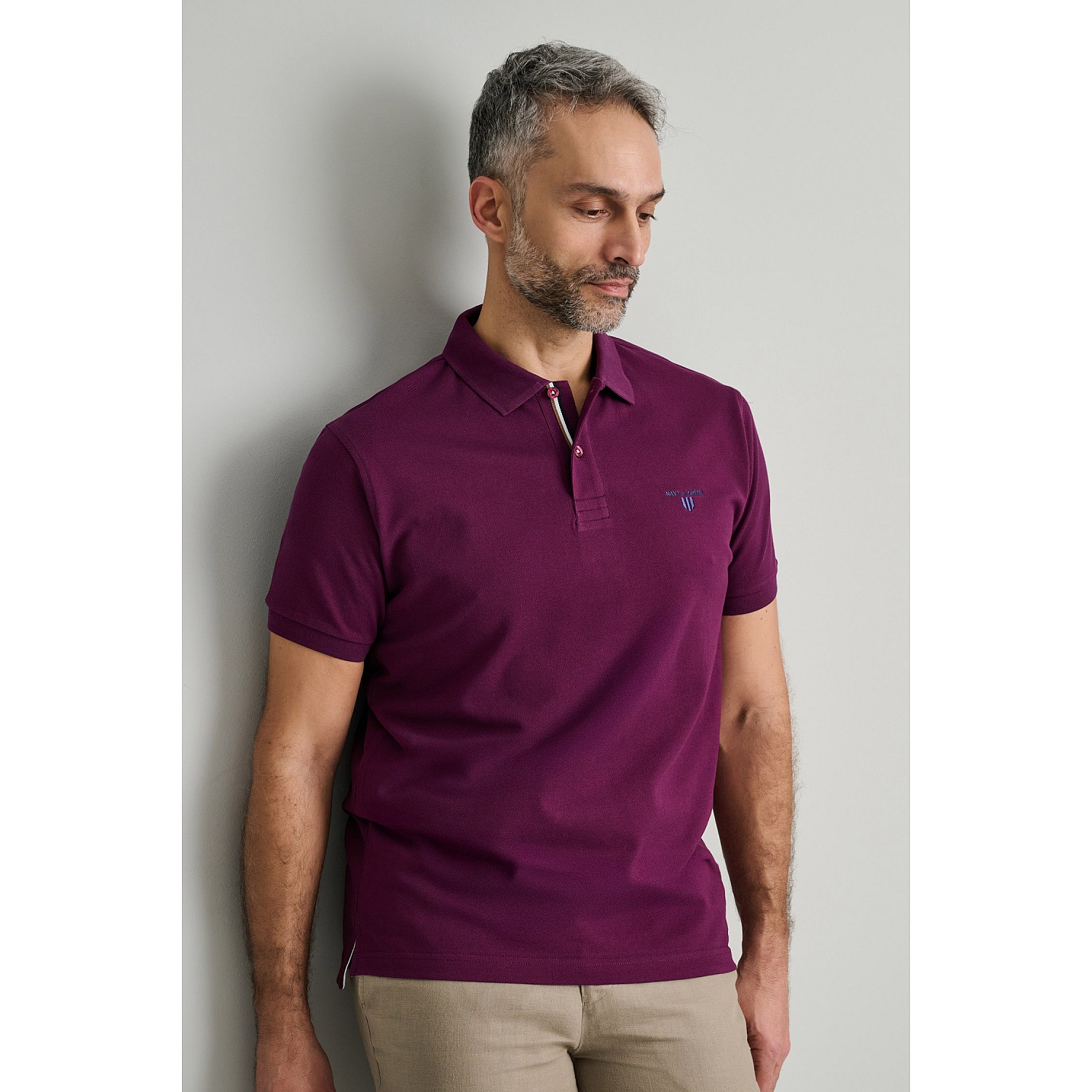 Navy & Green Ανδρική Μπλούζα Polo 100% Βαμβάκι