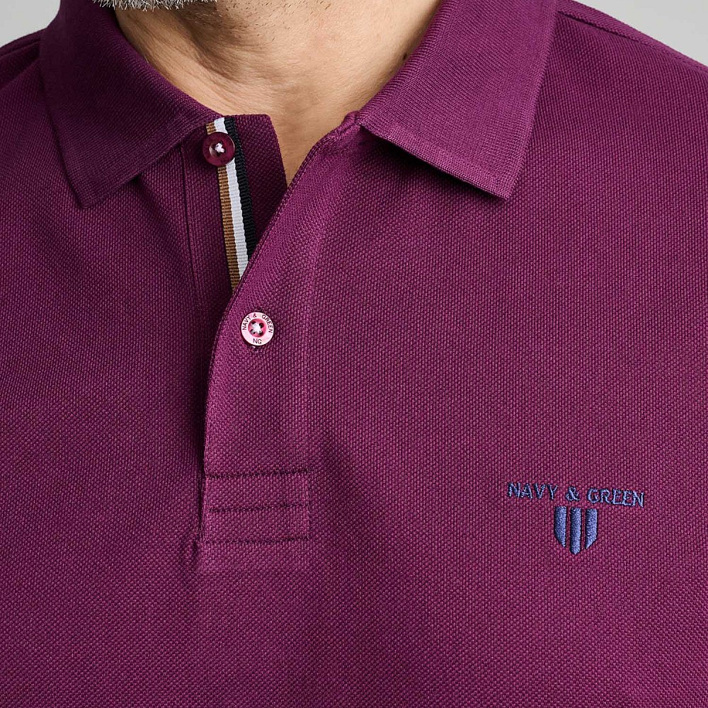 Navy & Green Ανδρική Μπλούζα Polo 100% Βαμβάκι