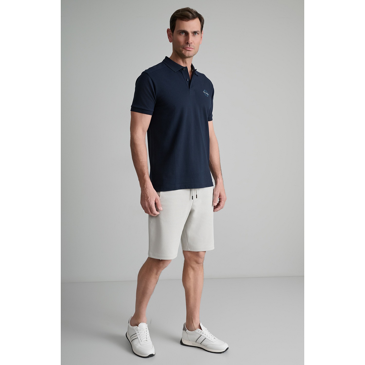 Navy & Green Ανδρικό Μπουζάκι Polo