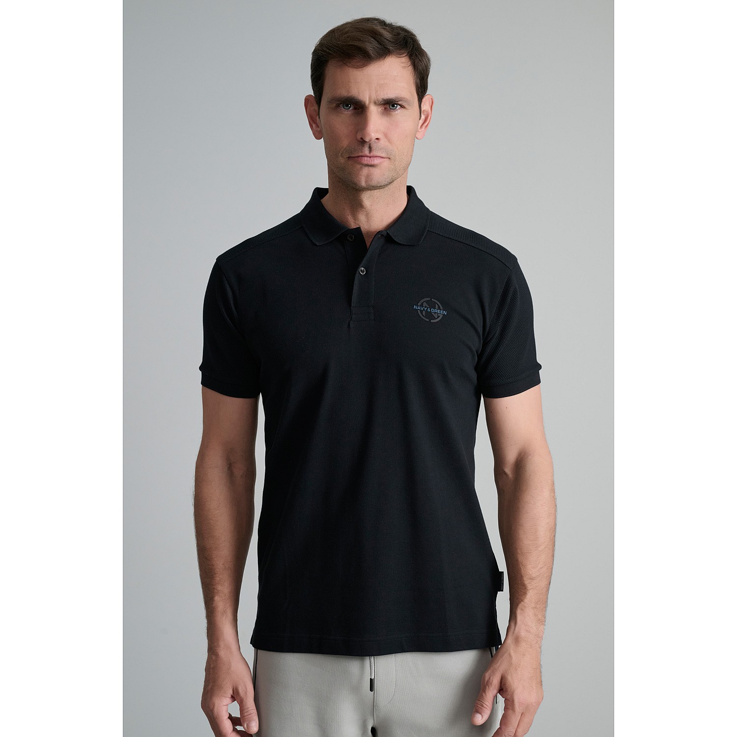 Navy & Green Ανδρικό Μπουζάκι Polo