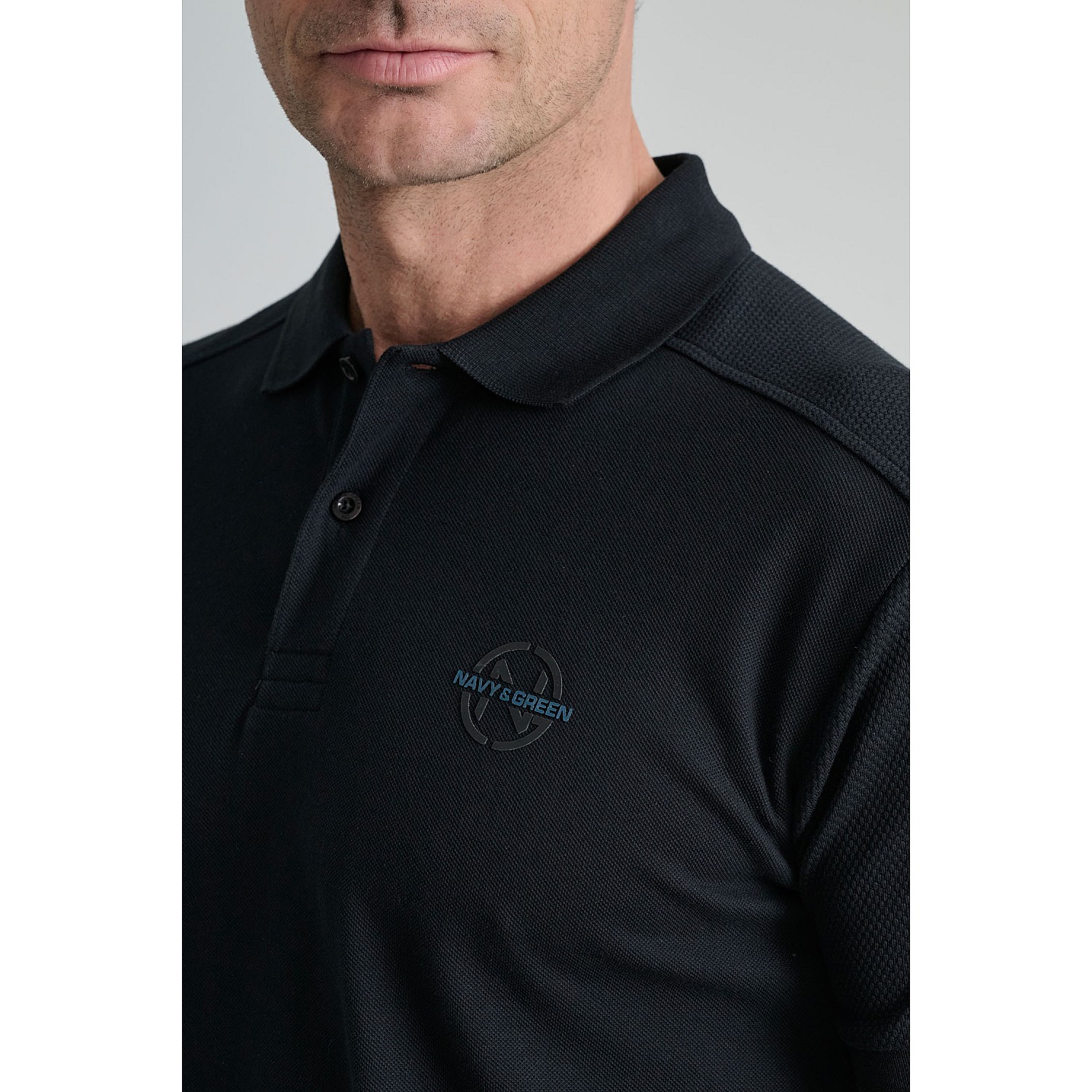Navy & Green Ανδρικό Μπουζάκι Polo